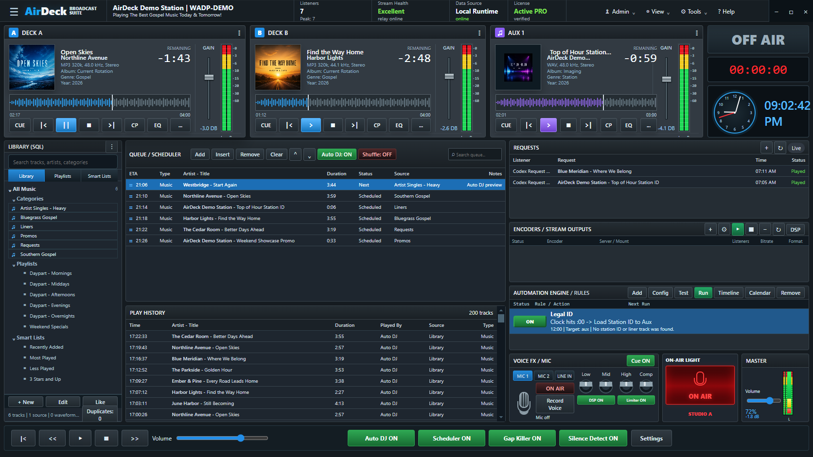 AirDeck Pro Studio interface